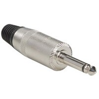 Rean NYS225 1/4" Mono Plug Nickel For Speaker Cable